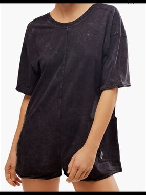 Free People Hot Shot Tee Romper